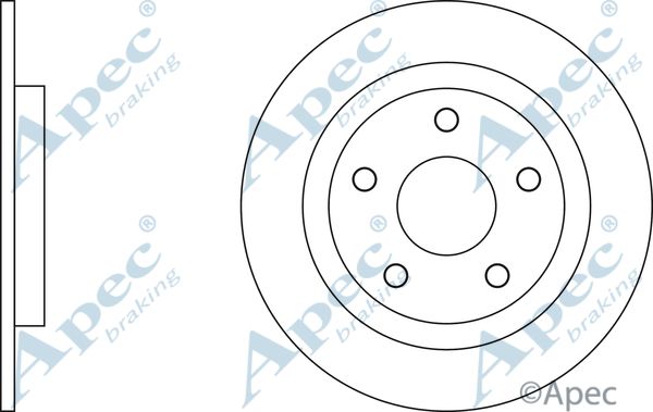 APEC BRAKING stabdžių diskas DSK2687